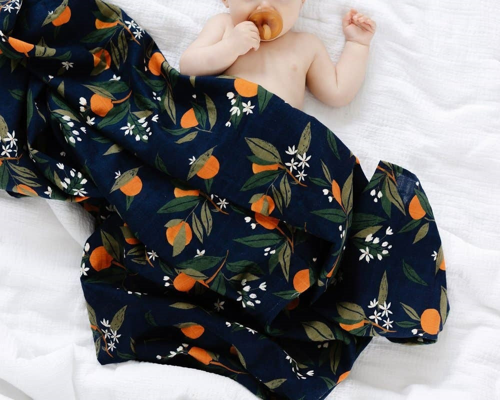 Swaddle by Clementine Kids Orange Blossom